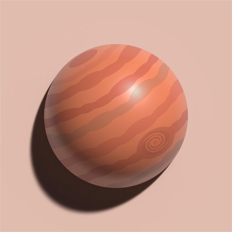 Vector arte de arcilla sistema solar 3d vector júpiter
