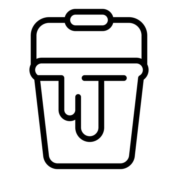 Arte en blanco y negro de un contenedor de basura