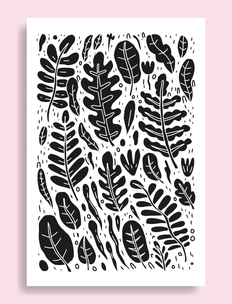 Vector arte botánico adecuado para arte de pared cubiertas de libros marcas de libros o tarjetas de agradecimiento