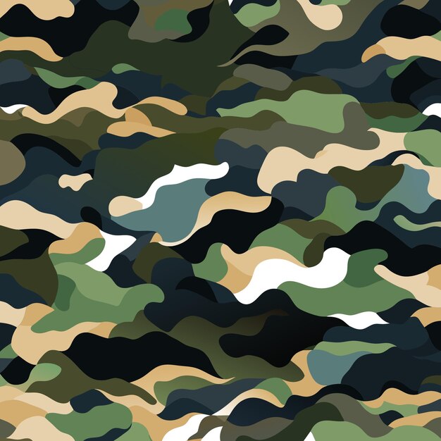 Arte de camuflaje digital en vectores para expresión creativa