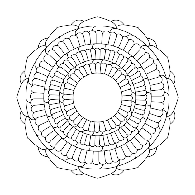 Arte de colorear mandalas de flores para mentes creativas