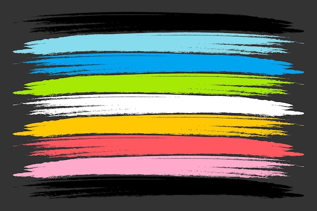 Vector un arte con los colores de la bandera del orgullo queer