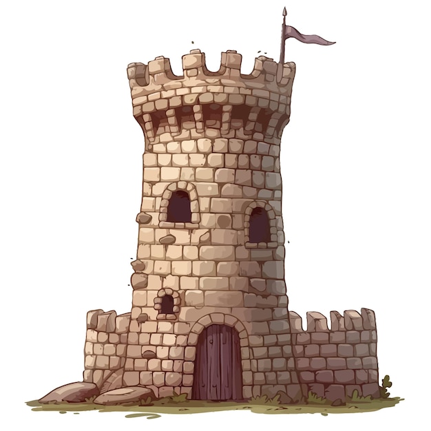 Vector arte conceptual del castillo