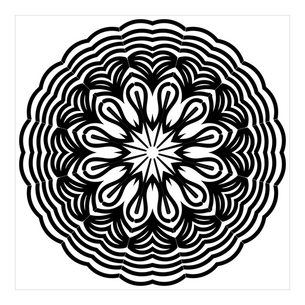 Arte creativo de diseño de mandalas e ilustrador