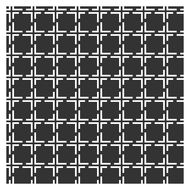 Arte de cuadrícula mínima en blanco y negro
