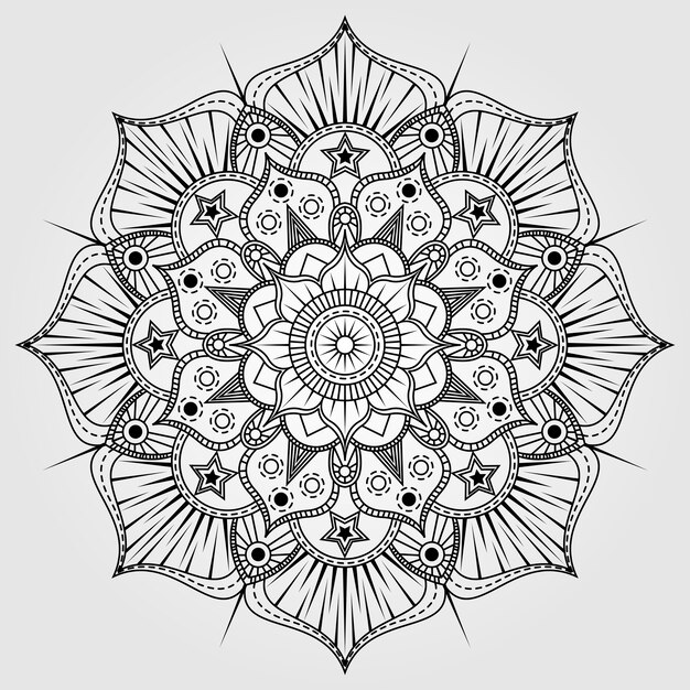 Arte decorativo de la mandala