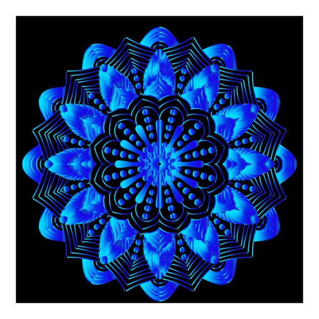 Arte de diseño y ilustrador de Mandala