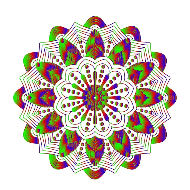 Arte de diseño y ilustrador de Mandala