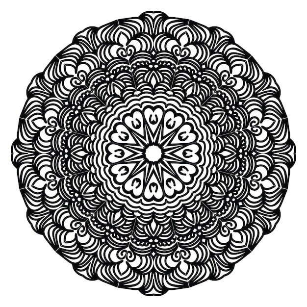 Arte de diseño y ilustrador de Mandala