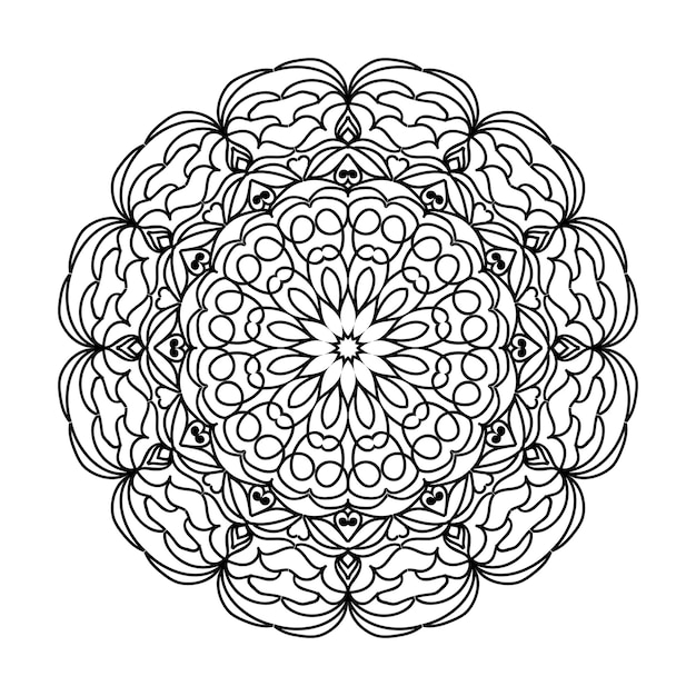 Vector arte de diseño y ilustrador de mandala