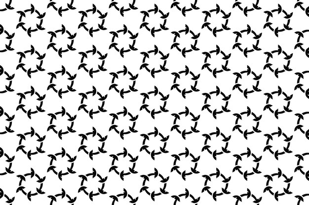 Arte de diseño de patrón de llave griega en blanco y negro vector gratuito