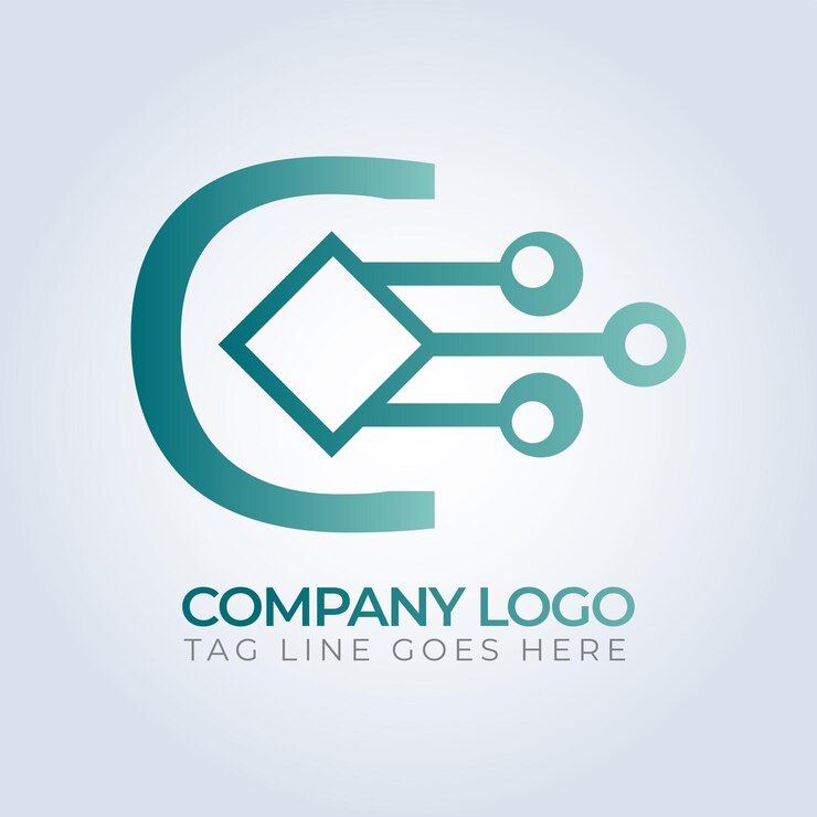 Vector arte de diseño de plantillas para el logotipo de la empresa con la letra c