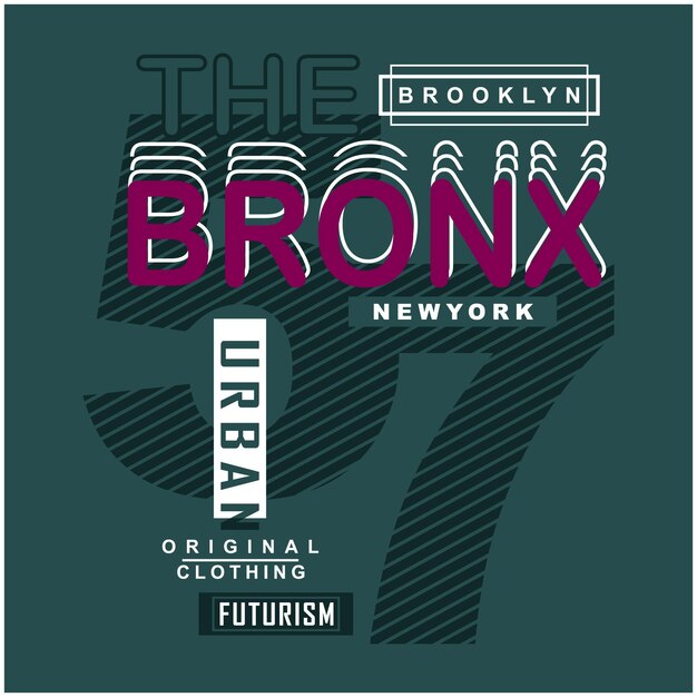 EL arte de diseño de tipografía BRONX