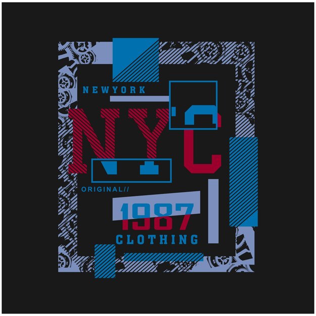Arte de diseño de tipografía de Nueva York