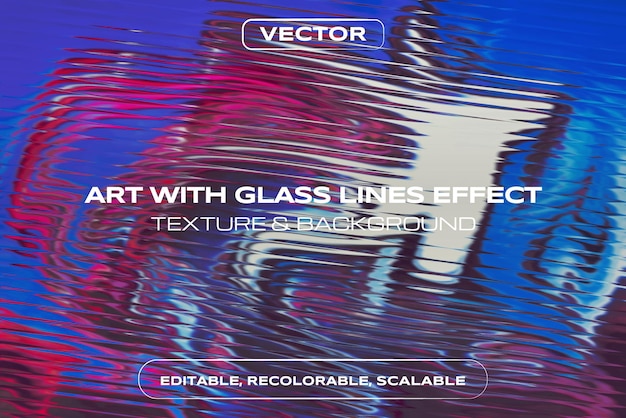 Arte con efecto de líneas de vidrio