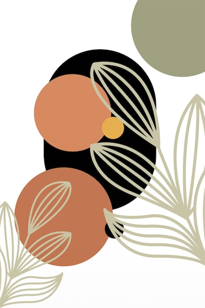 Arte estético abstracto de mujer bohemia para impresión y fines digitales Resumen Botani Decoración de arte de pared Boho flor Decoración de pared Póster imprimible Flor Arte de la pared Decoración del hogar Póster