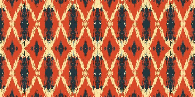 Arte étnico abstracto ikat patrón sin costuras colorido en la gente tribal bordado patrón étnico colorido