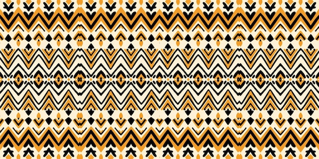 Arte étnico abstracto ikat patrón sin costuras colorido en la gente tribal bordado patrón étnico colorido