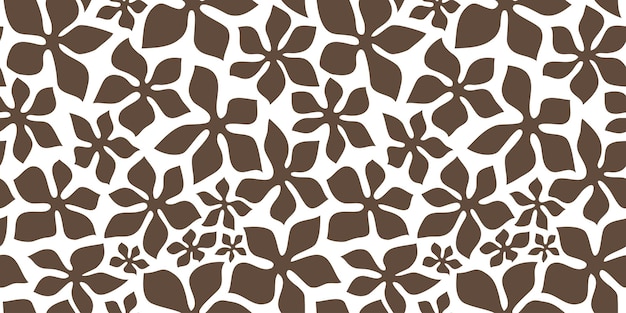 Arte floral abstracto patrón sin costuras de moda contemporáneo forma de naturaleza floral ilustración de fondo hojas de plantas orgánicas naturales impresiones arte papel tapiz primavera vintage