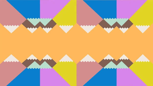 Arte de fondo colorido de montañas de geometría