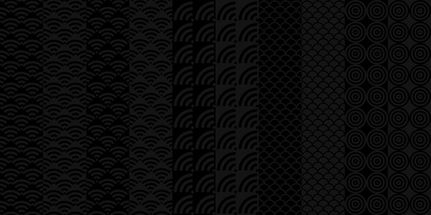 Arte de fondo de ilustración de Vector plano transparente negro oscuro abstracto simple