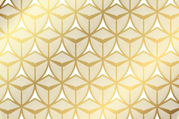 Arte de fondo con patrón geométrico dorado de primera calidad