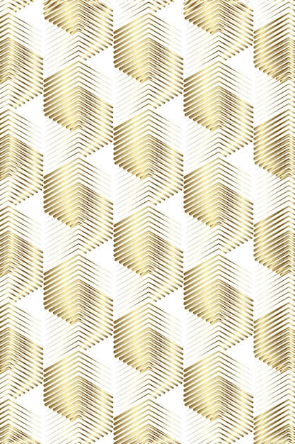 Arte de fondo con patrón geométrico dorado de primera calidad