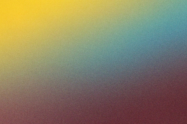 Arte de fondo de textura granulada con gradiente de cian amarillo y marrón de moda