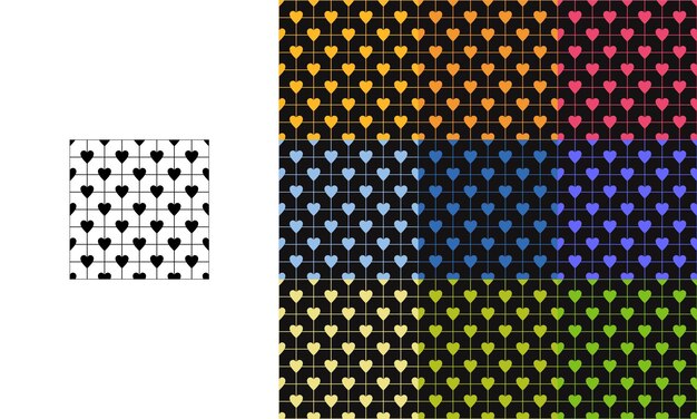 arte de forma geométrica simple en ilustración de estilo de patrón sin costuras