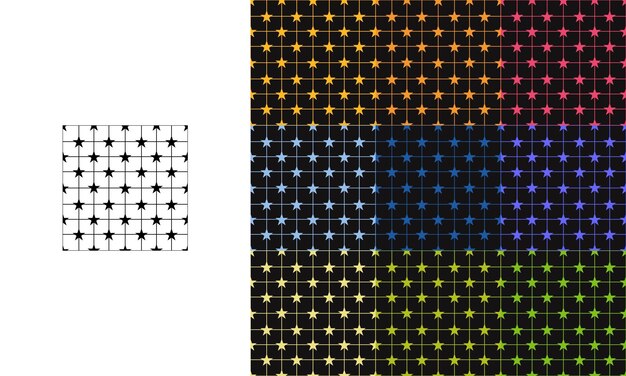 arte de forma geométrica simple en ilustración de estilo de patrón sin costuras
