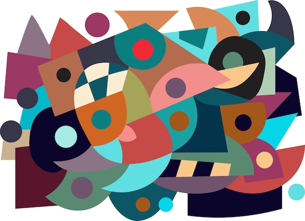 el arte de los garabatos coloridos