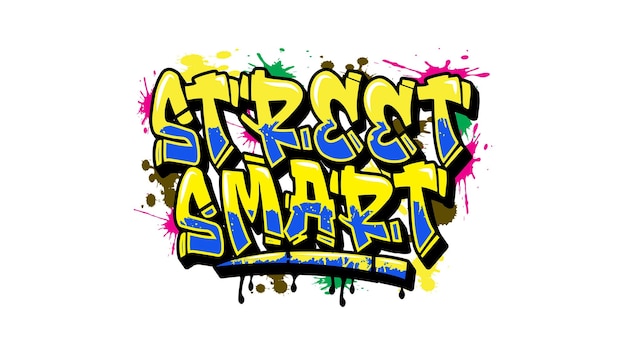 Arte de graffiti callejero inteligente