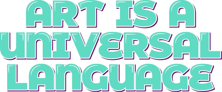 Vector el arte habla un lenguaje universal