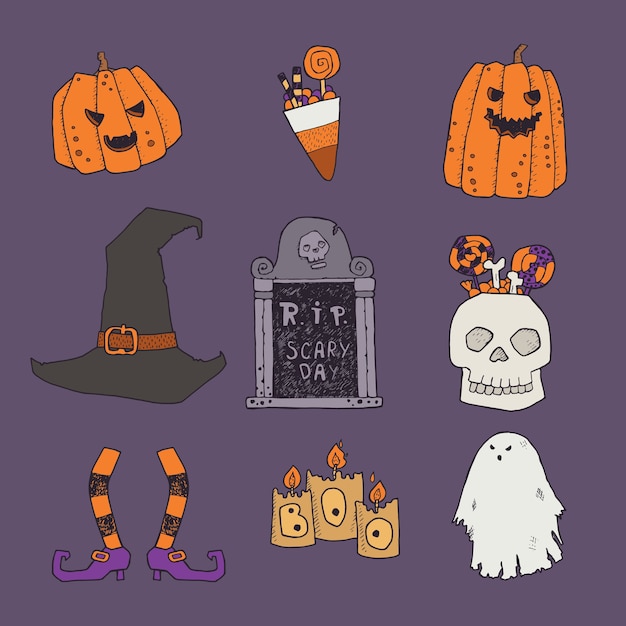 Vector arte de halloween