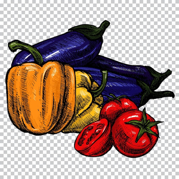 Vector el arte de la huerta