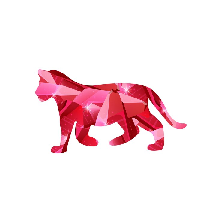 Vector arte ilustración diseño concepto fondo paisaje icono tigre con pintura colorida obra de arte