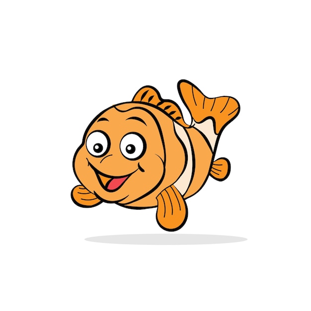 Arte ilustración diseño concepto símbolo icono animales de pez payaso