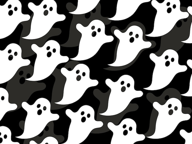 Arte ilustración fondo halloween diseño elemento papel pintado colorido icono símbolo de fantasma boo