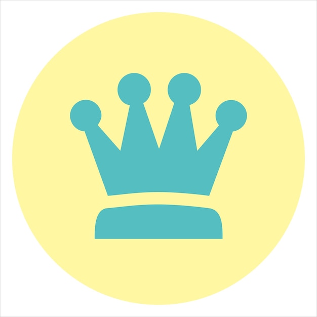 Vector arte ilustración icono símbolo logotipo de rey corona
