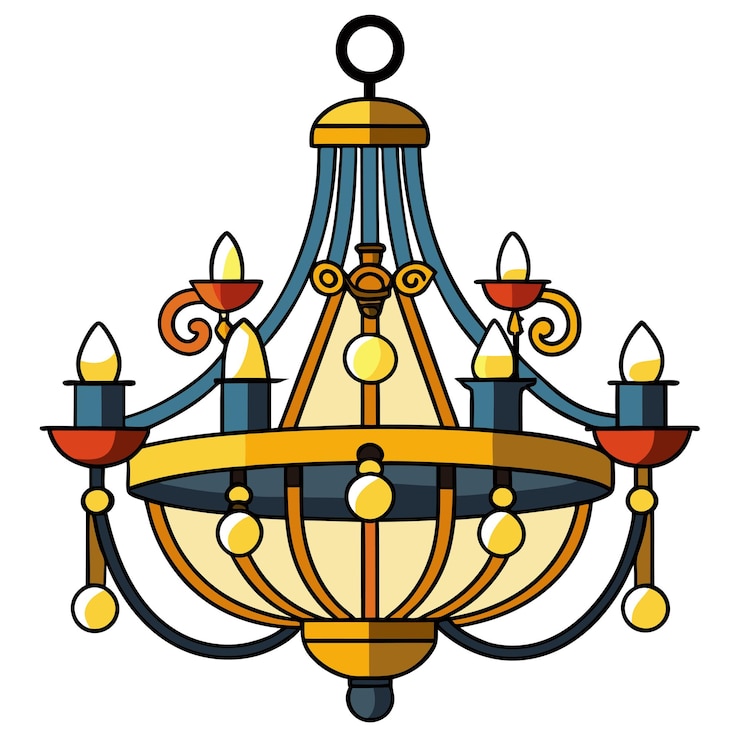 Vector arte y ilustración vectorial de clipart de candelabro