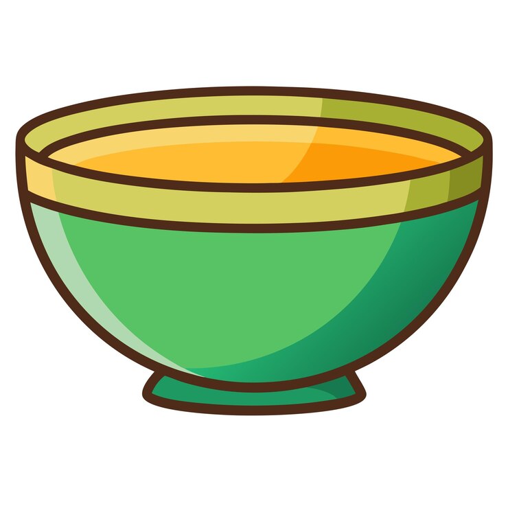 Vector arte y ilustración vectorial de clipart de cuenco