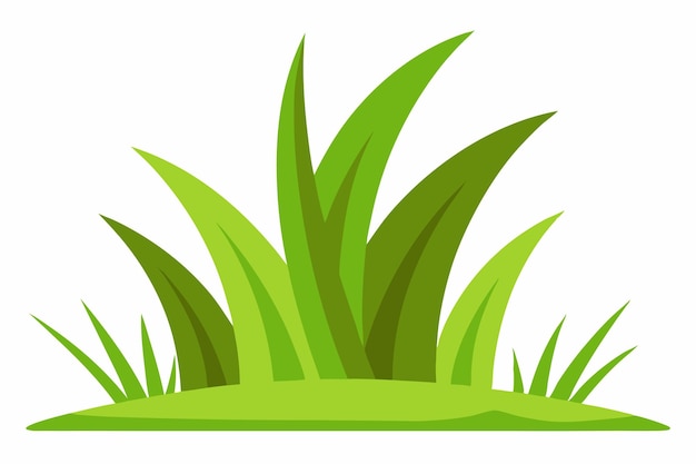 Arte y ilustración vectorial de clipart de hierba verde