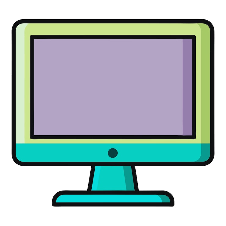 Vector arte y ilustración vectorial de clipart de monitor de computadora