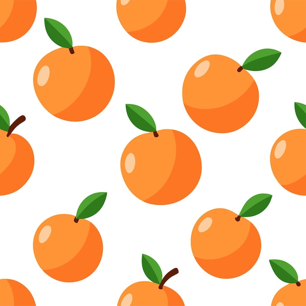 arte y ilustración vectorial de patrones sin costuras de frutas de melocotón