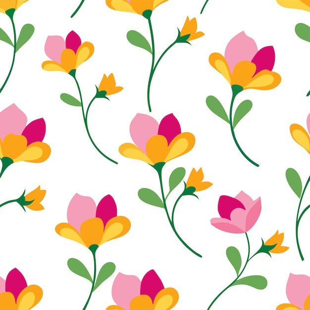 arte y ilustración vectorial de patrones sin costuras de gardenia