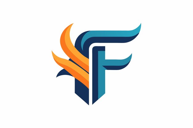 Arte de la letra F diseño de logotipo arte vectorial e ilustración