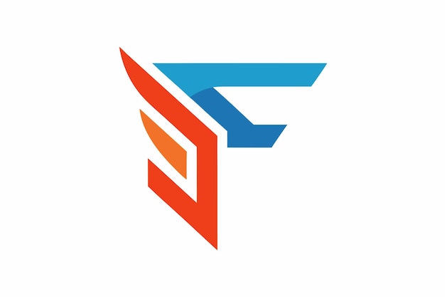 Arte de la letra F diseño de logotipo arte vectorial e ilustración