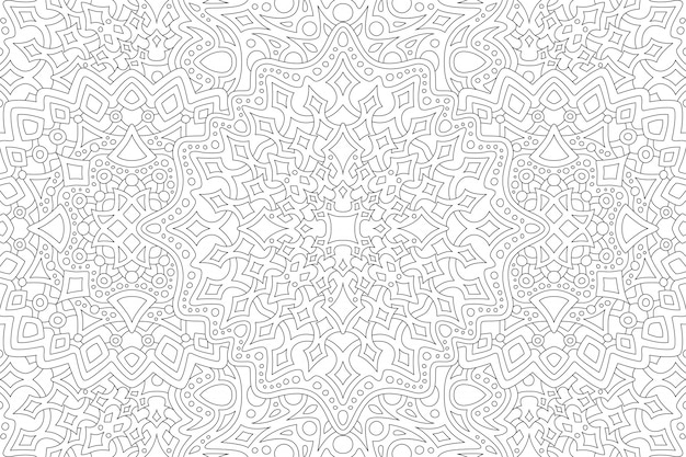 Arte para libro de colorear para adultos con patrón de rectángulo