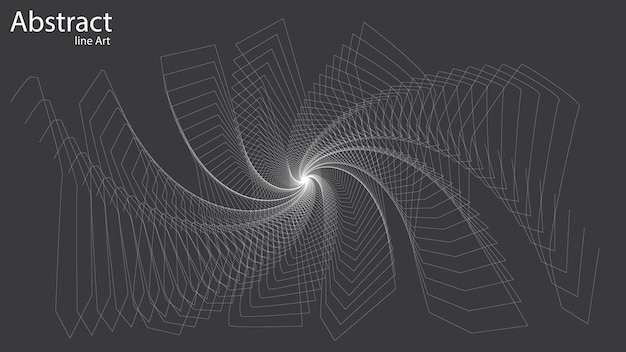 arte de línea abstracta
