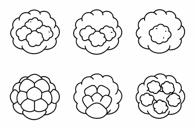 El arte de la línea Aloo Gobi diseño elegante y simple
